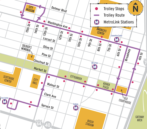 For 3+ years the route & stops haven't changed. Well, except the stop shown at 15th & Washington is actually 14th & Washington