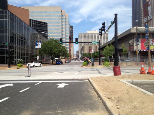 Pedestrians will be forced to walk over curbs & landscaping or into  cars leaving. Total pedestrian failure. 