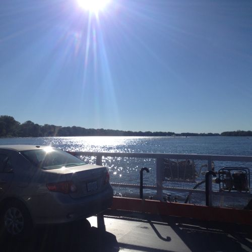 On the Golden Eagle Ferry from Calhoun Co IL to St. Charles Co MO