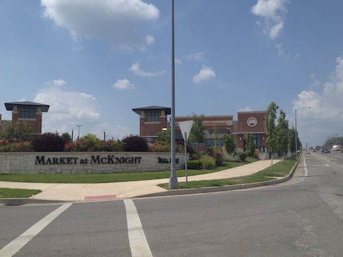 The Market at McKnight project in Rock Hill is the best local example of providing a more pleasant front along the roadway with big box behind