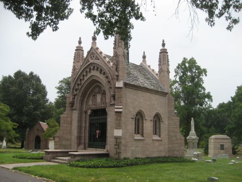 The Busch Mausoleum in Bellefontaine Cemetery  