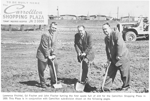Ground breaking for the Carrollton Shopping Plaza in 1959