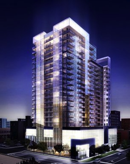 Rendering of the condo tower proposed in 2007 