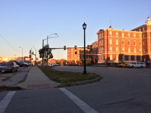 The area has good sidewalks but it takes careful planning to design new developments to encourage walking. 