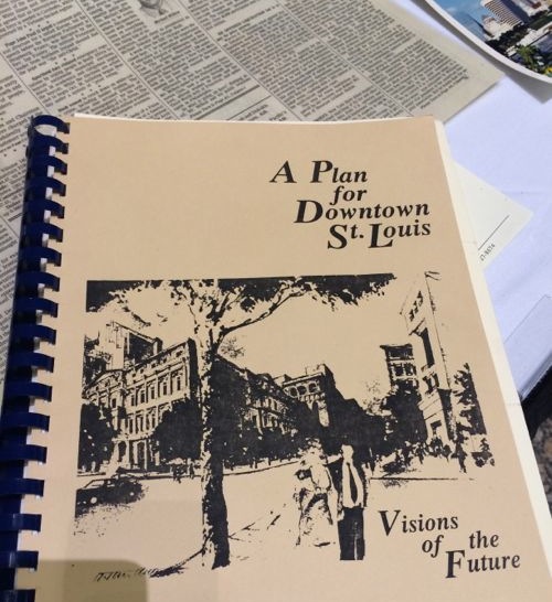 One of the items was "A Plan for Downtown St. Louis: Visions for the Future"