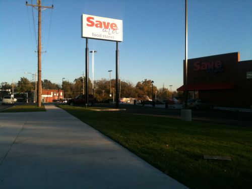 The Save-A-Lot in 2010, set back from Page