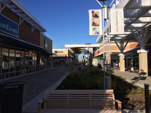 Standing at the center looking at the open west end