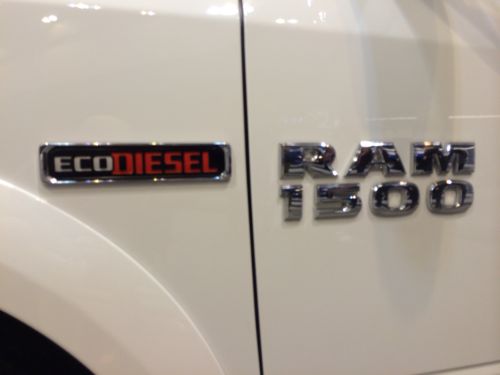 The badge on the Ram diesel includes "Eco" to show it is trying to be less harmful to the environment. 