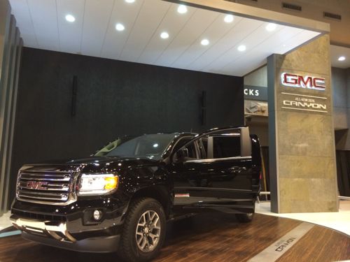 The new GMC Canyon pickup is made at GM's plant in the St. Louis suburb of Wentzville, MO