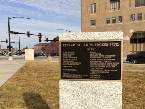 The marker is about the rebuild of Tucker, not about this lifeless "park." 