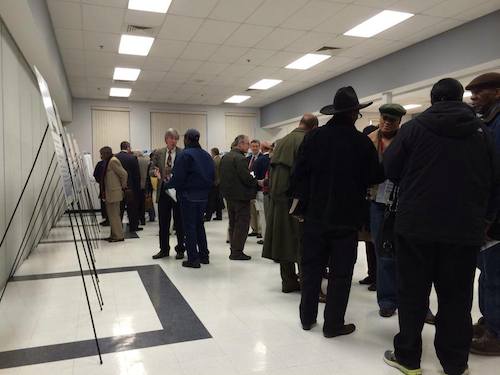 IDOT officials held an open house at the Jackie Joyner Kersee Center in East St. Louis to get input into speeding up Amtrak from Alton to St. Louis