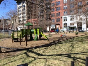 Children's playground in Lucas Park