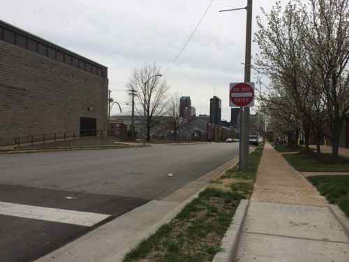 Looking south at 9th from Cass