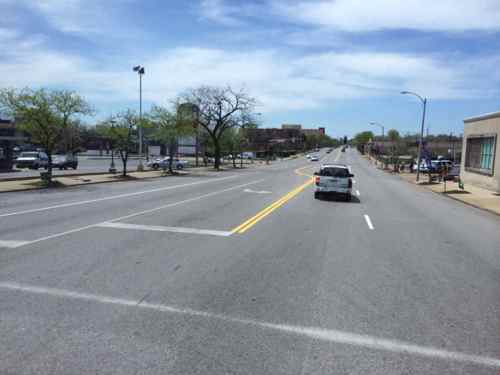 Looking south on Grand from N. Florissant Ave.