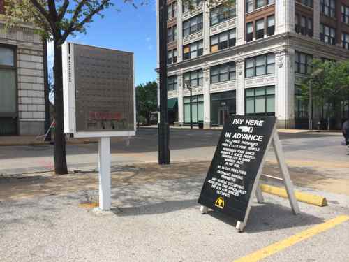 An honor box was installed on the NW corner near 17th & Washington Ave
