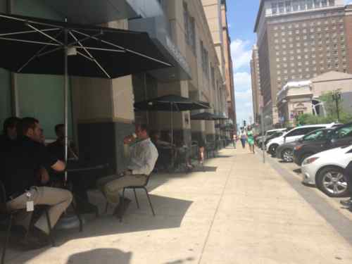 I convinced Culinaria to stop filling the entire sidewalk in front of their 9th Street grocery store with cafe tables