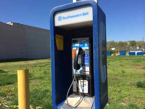 Completing the trip back in time is a pay phone, but I failed to check if it had a dial tone