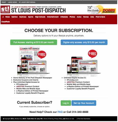 Subscribe to literacybasics.ca get Sunday Newspaper Delivered Free – UrbanReview | ST LOUIS