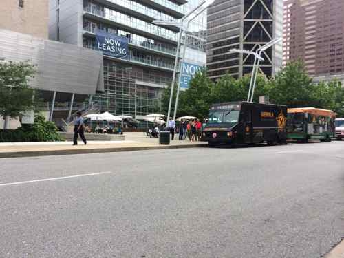 Food truckle on Locust for a Partnership for Downtown lunchtime event 