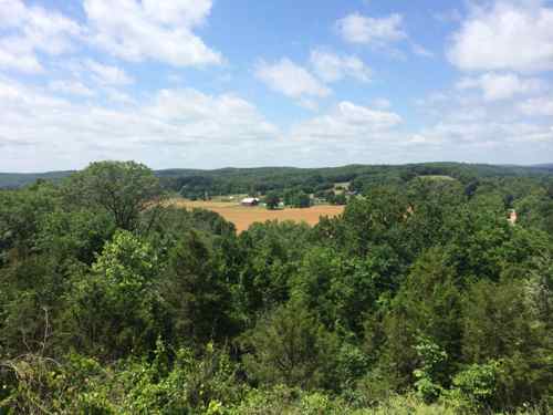 Fourche a du Clos Valley as seen from the highway 61 roadside park