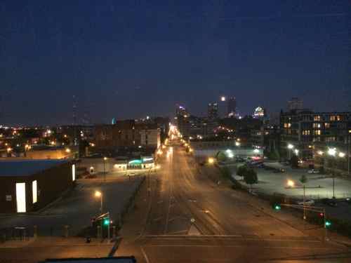 View from the GEW Lofts looking east on Washington Ave