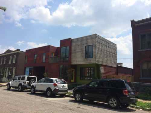 I think the modern facade works well with the neighbors from 1916 (L) and 1904 (R)