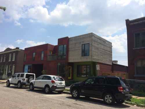 I think the modern facade works well with the neighbors from 1916 (L) and 1904 (R) 