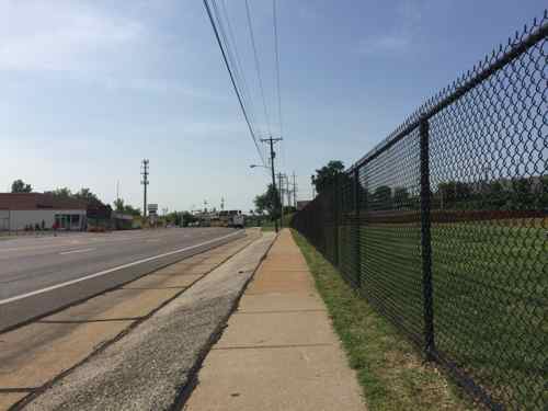 Looking south from Ferguson Ave