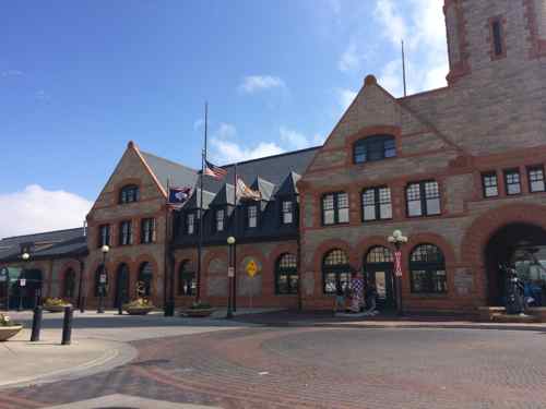 The train station in Cheyenne WY is a beautiful structure 