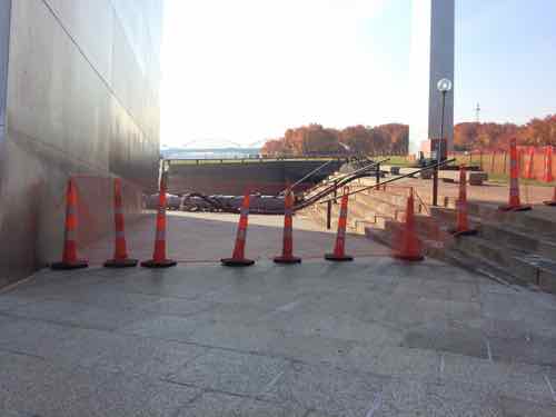 What we've known as the entry/exit areas will become exit-only once the new museum opens