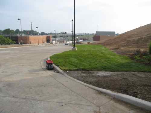 When the new Schnucks opened in August 2006 there was no pedestrian access at all.