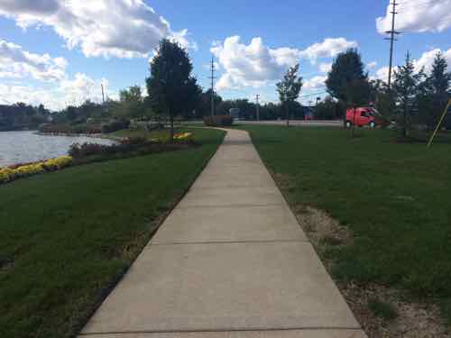 And the view toward Clayton Rd.I decided to follow this cute to enter the site. 