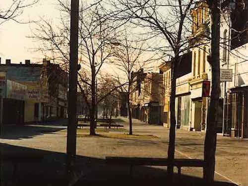 Looking south on 14th, Spring 1991