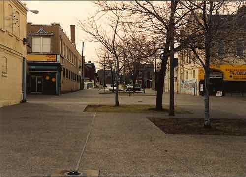 Looking West on Montgomery St, Spring 1991