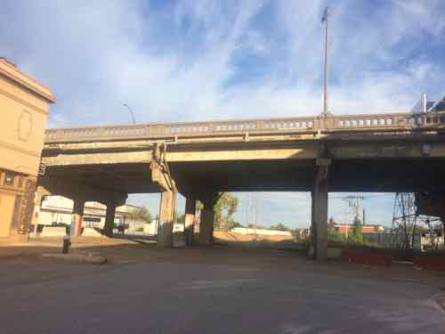 The crumbling Kingshighway viaduct 