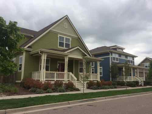 A wide variety of new housing is part of Stapleton, including single family homes, apartments, townhouses, etc