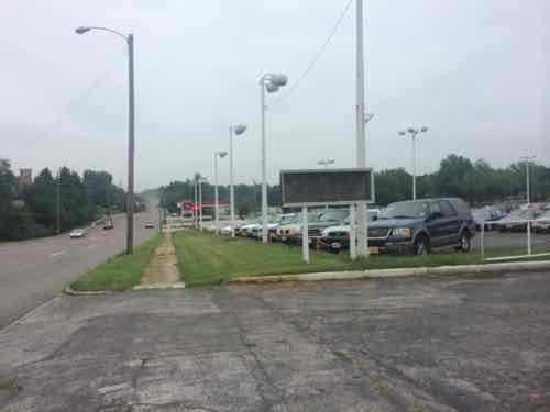 Their car lot in August
