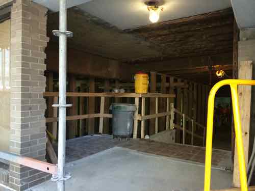 More than two months later, on September 15, 2014, the interior of the restaurant was completely gutted.  