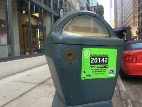 Zone numbers are going up downtown, each block has a unique number.