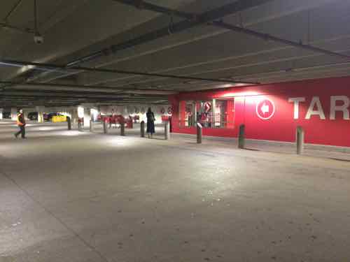 Parking level under the Target at Hampton & Chippewa