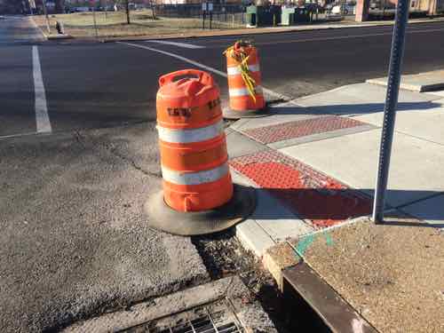 All along MLK Dr I saw evidence of new ramps and crosswalks. Hopefully the city will come back to fill in the asphalt gap -- I often need to report these as I encounter them. 