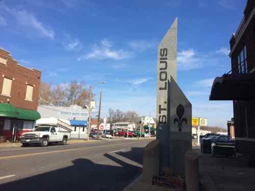 This marker at the St. Louis-Maplewood city limits is where