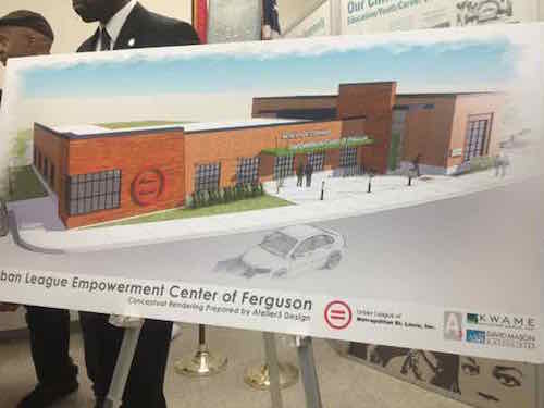 The plan was a building set back behind a parking lot.