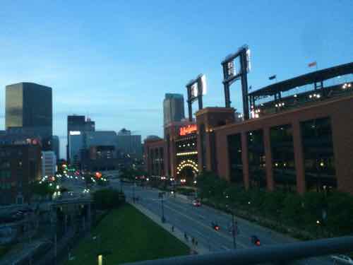 Busch Stadium on Memorial Day