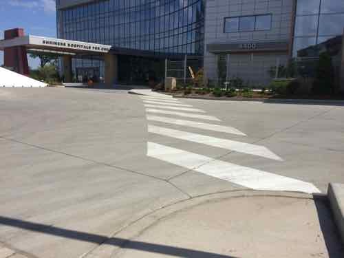 Crosswalk at drive