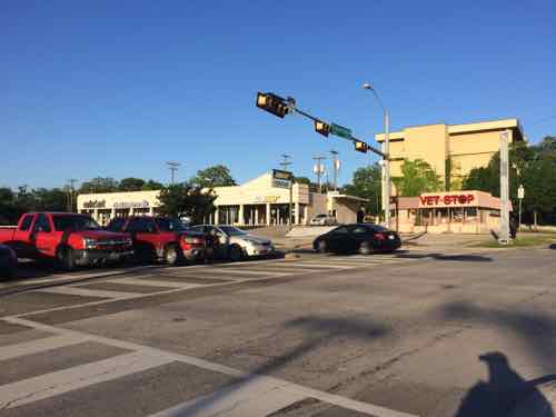 The streetcar currently ends at W Colorado Blvd & N Beckley Ave, there is plenty of potential for new development.  Across the street is a hospital complex. . Click image for map.  