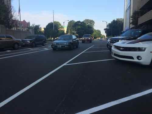 If more width was needed to protect the bike lane there's extra on the north side of the street