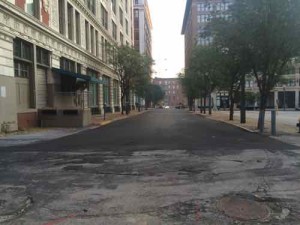 17th looking North toward Washington Ave