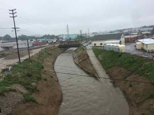 River Des Peres, looking East from Hampton, July 2015