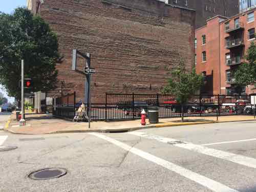 By September 1st the iron fence was now taller. The 10th  St entranced was now closed off. 